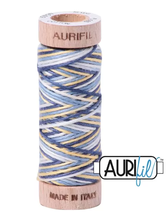 FIL COTON AURIFLOSS AURIFIL 4649 Lemon Blueberry