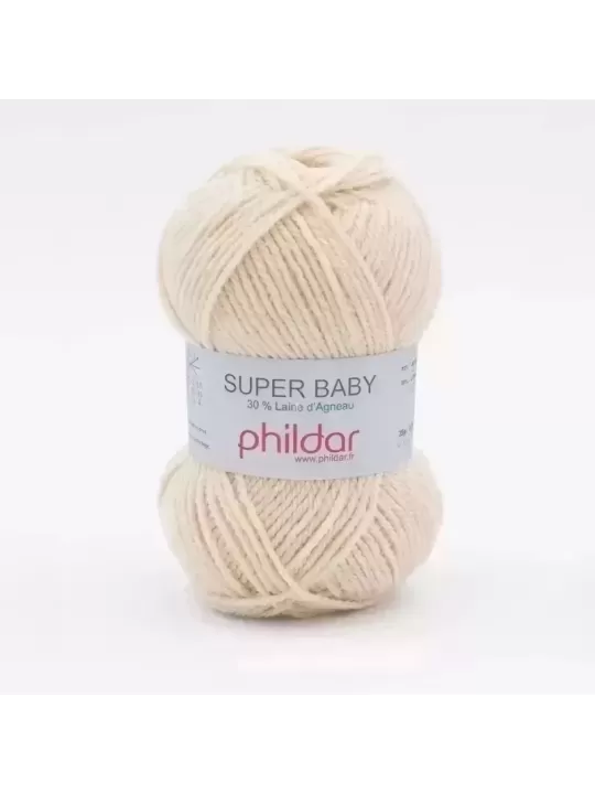 PHILDAR Laine SUPER BABY Grège