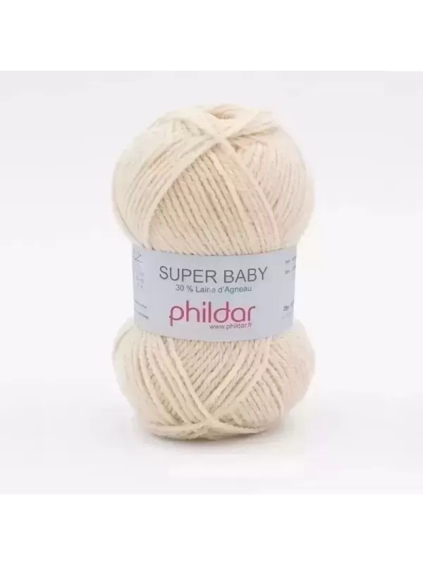 PHILDAR Laine SUPER BABY Grège