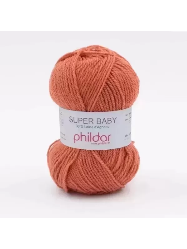 PHILDAR Laine SUPER BABY Tomette