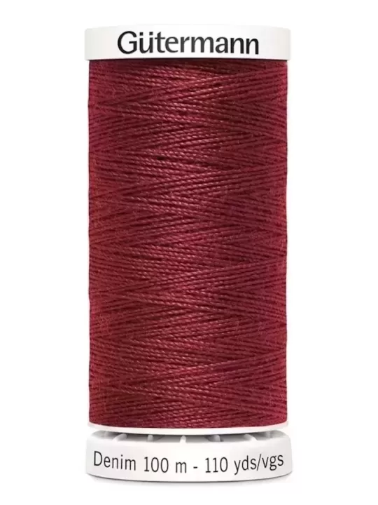 Fil Spécial Jeans GÜTERMANN DENIM 100m 4466 Cerise