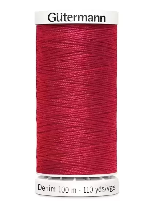 Fil Spécial Jeans GÜTERMANN DENIM 100m 4495 Rouge