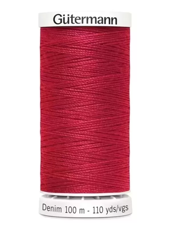 Fil Spécial Jeans GÜTERMANN DENIM 100m 4495 Rouge