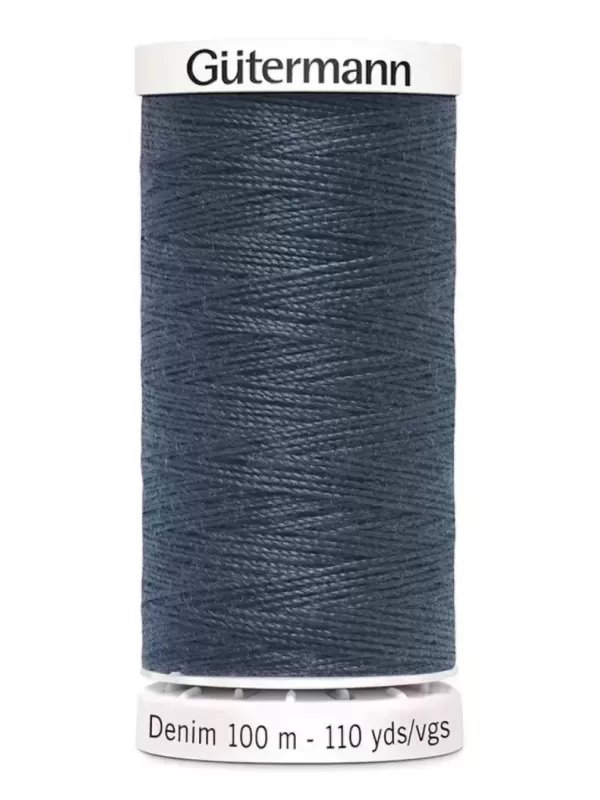 Fil Spécial Jeans GÜTERMANN DENIM 100m 7635 Bleu gris