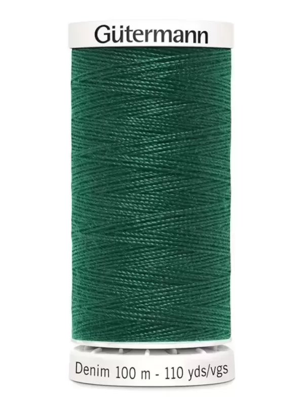 Fil Spécial Jeans GÜTERMANN DENIM 100m 8075 Vert gazon