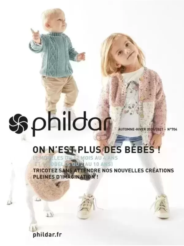 Catalogue PHILDAR 704 On n'est plus des bébés!