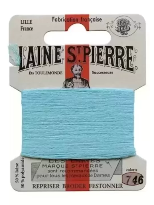 Fil à broder Laine Saint-Pierre 746 Turquoise