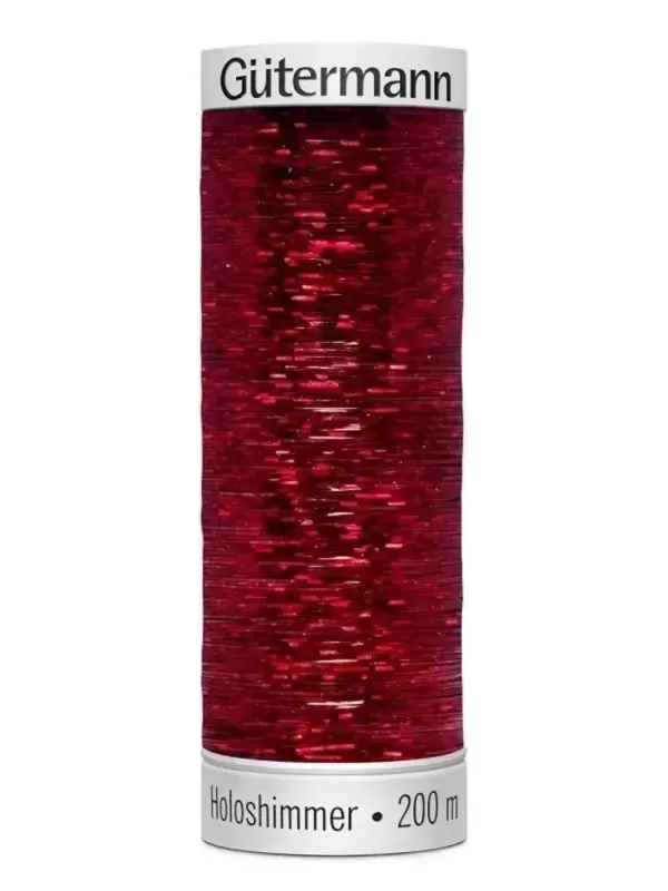 GÜTERMANN SULKY HOLOSHIMMER N° 6014 Rouge de Noël (200m)