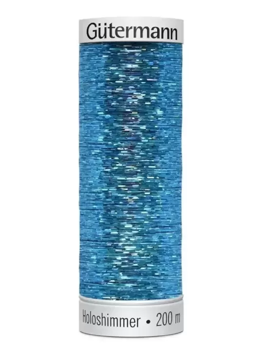 GÜTERMANN SULKY HOLOSHIMMER N° 6030 Bleu (200m)