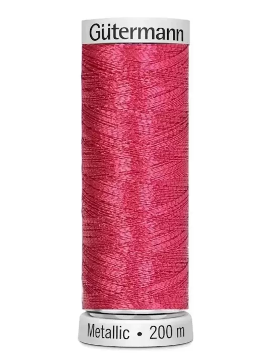 GÜTERMANN Fil à broder METALLIC 7013 Fuchsia