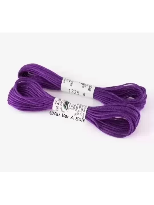 AU VER À SOIE - SOIE D'ALGER Violet rouge n° 1325