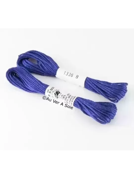 AU VER À SOIE - SOIE D'ALGER Violet n° 1336