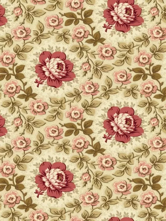 OAK ALLEY par Di Ford-Hall 9927.L Climbing Rose Parchment