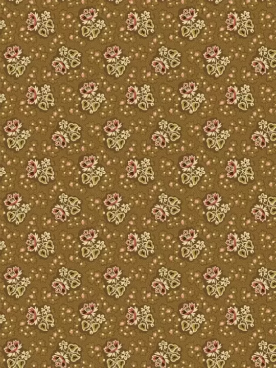 OAK ALLEY par Di Ford-Hall 9929.N Floral Sprigs Clay