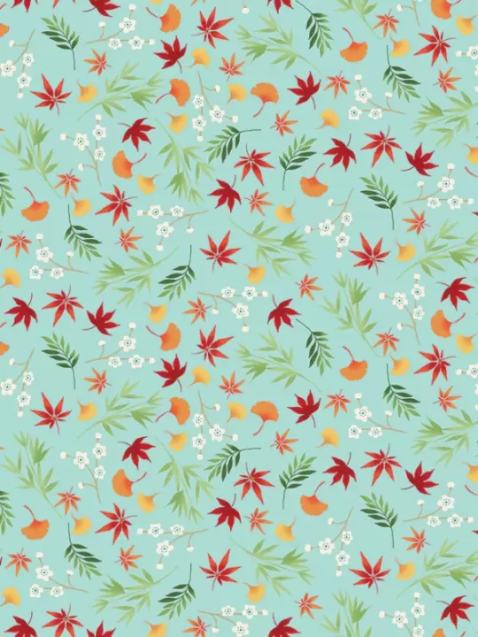 MAKOWER UK - Tissu Patchwork MICHIKO 2333-T Foliage Teal