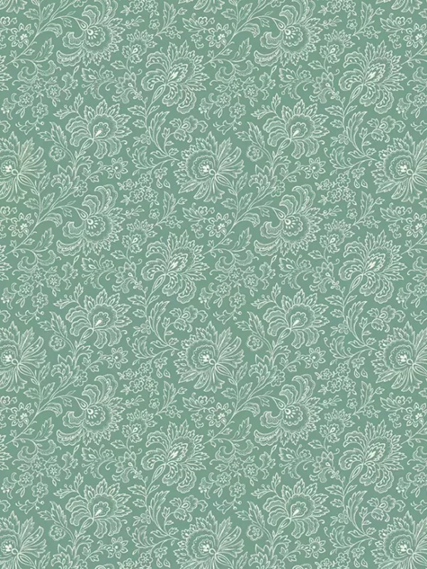 ANDOVER FABRICS - FRENCH CHATEAU par Renee Nanneman 9085.G2 Paisley Seaspray