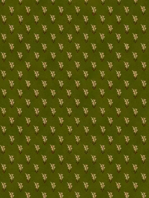 HENRY GLASS FABRICS - FARMHOUSE CHRISTMAS par Kim Diehl 9669.66 Green Holly