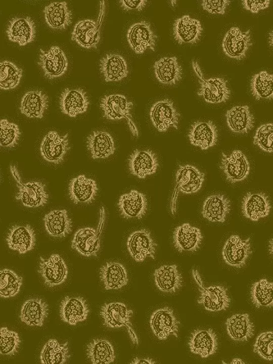 HENRY GLASS FABRICS - FARMHOUSE CHRISTMAS par Kim Diehl 9671.66 Green Cameo