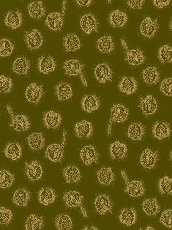 HENRY GLASS FABRICS - FARMHOUSE CHRISTMAS par Kim Diehl 9671.66 Green Cameo