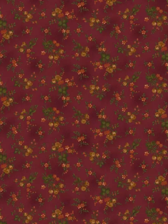 RIGHT AS RAIN par Kim Diehl 9836.88 Harvest Floral Cranberry