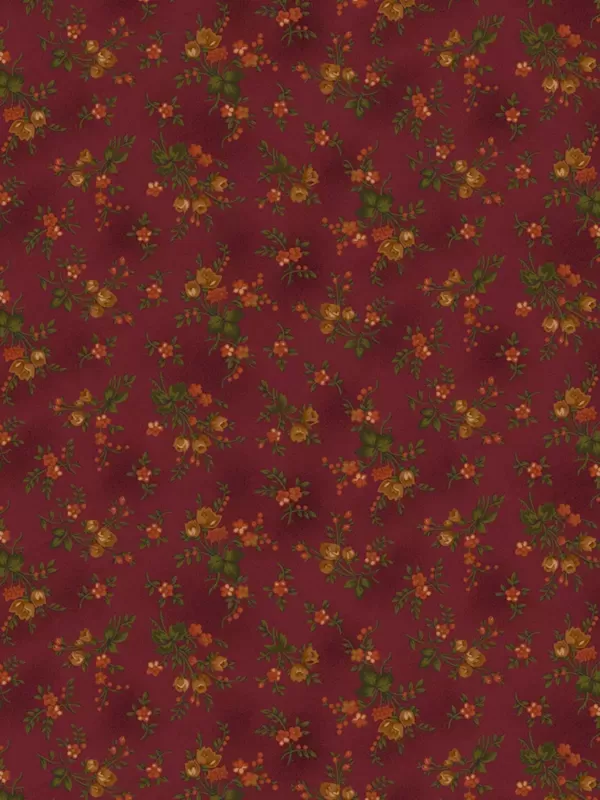 RIGHT AS RAIN par Kim Diehl 9836.88 Harvest Floral Cranberry