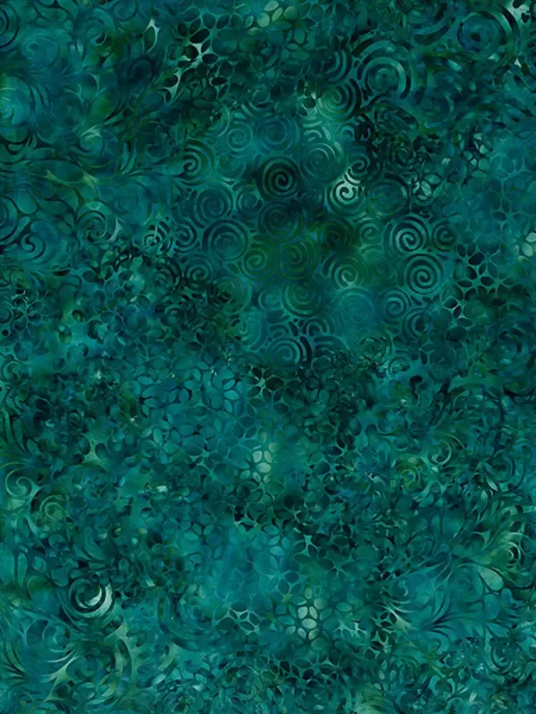 QT FABRICS - EFFERVESCENCE par Dan Morris 28159.F Evergreen