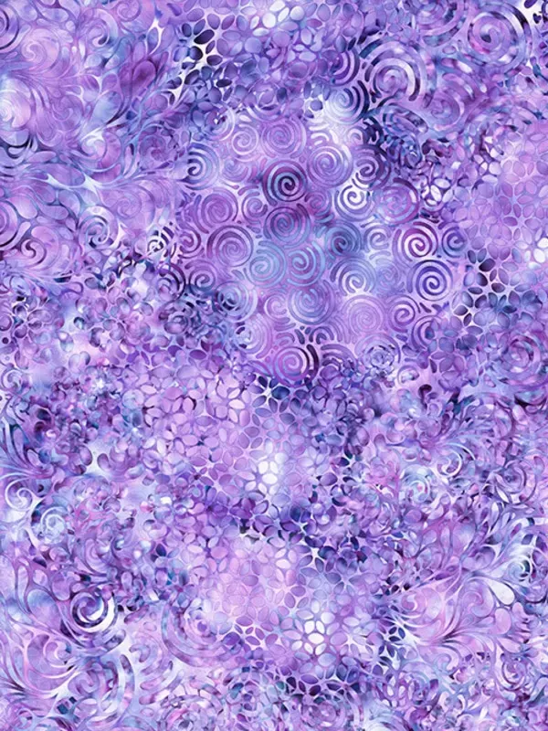 QT FABRICS - EFFERVESCENCE par Dan Morris 28159.L Wisteria