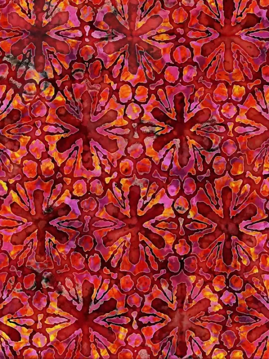 QT FABRICS - TROPICALIA par Dan Morris 28189.R Pinwheel Floral Red