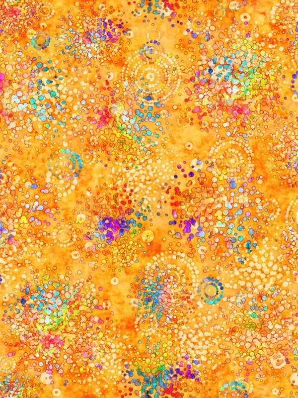 Tissus QT FABRICS - RADIANCE par Dan Morris 27096.O Splatter