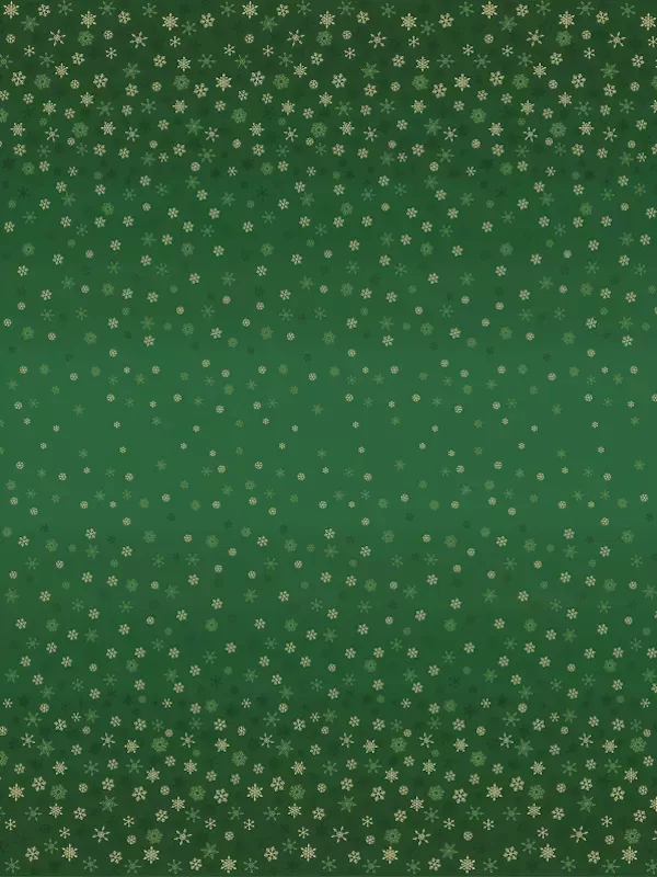 Tissu OMBRE SNOWFLAKES GREEN par Makower 2248.G