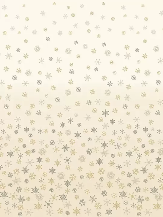 Tissu OMBRE SNOWFLAKES CREAM par Makower 2248.Q