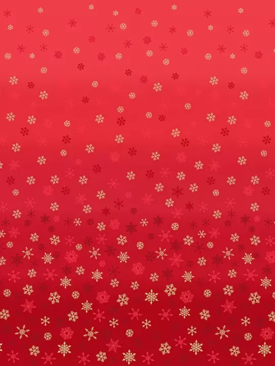 Tissu OMBRE SNOWFLAKES RED par Makower 2248.R