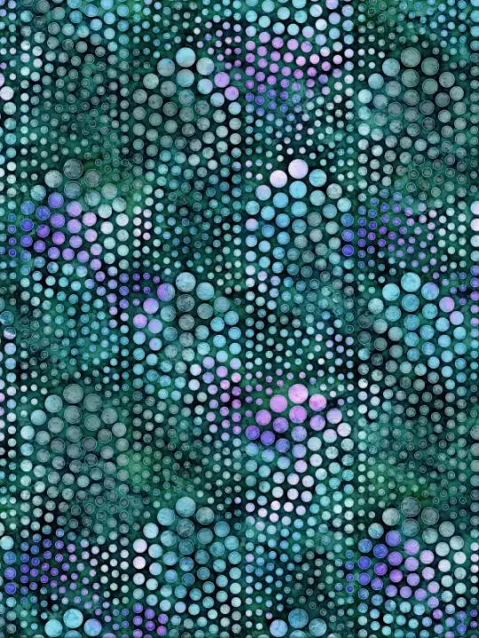 QT FABRICS - AQUATICA par Dan Morris 28124.Q Bubbles Teal