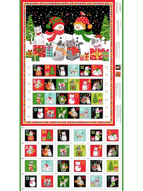 SANTA PAWS par Makower 2477.1 Advent Calendar