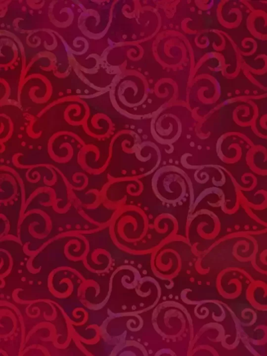 QT FABRICS - Tissu Patchwork OMBRE SCROLL RUBY 24174.M