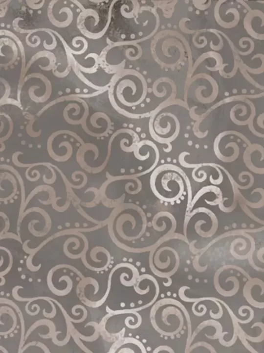 QT FABRICS - Tissu Patchwork OMBRE SCROLL STONE 24174.K