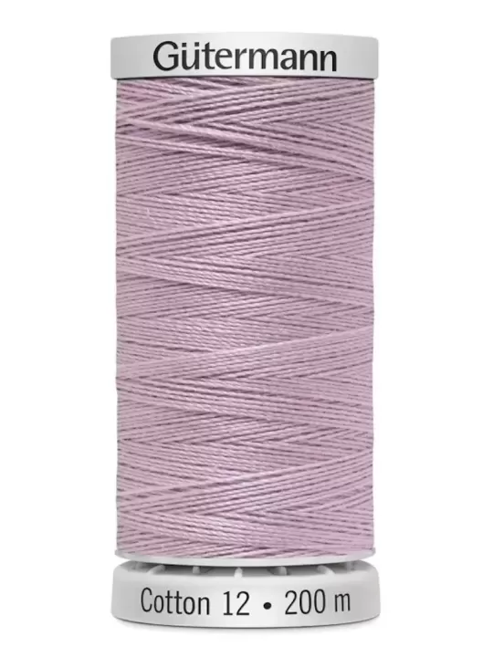 Fil Cotton 12 Gütermann 1031 Medium Orchid - 200 mètres