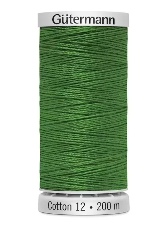 Fil Cotton 12 Gütermann 1051 Christmas Green - 200 mètres