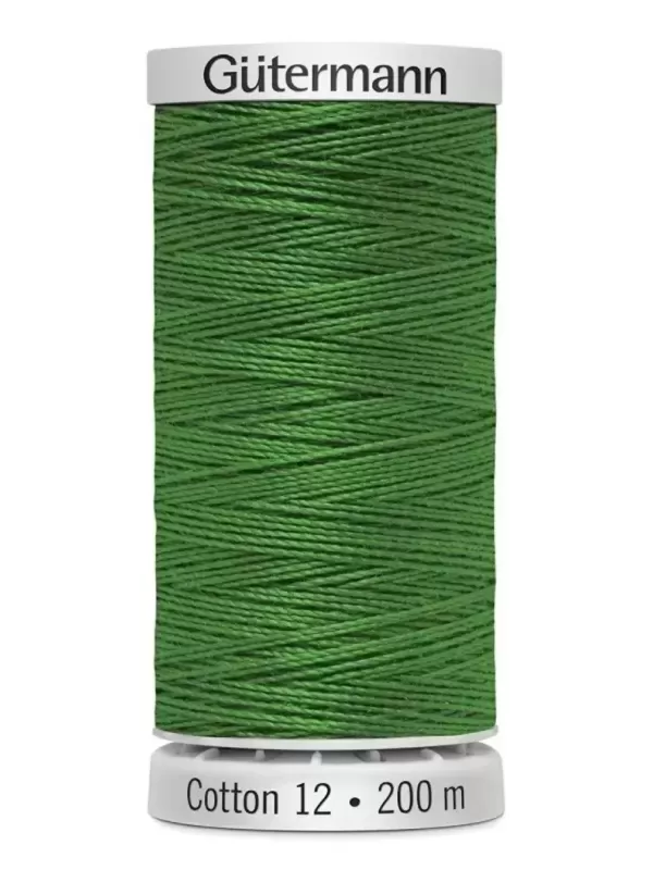 Fil Cotton 12 Gütermann 1051 Christmas Green - 200 mètres