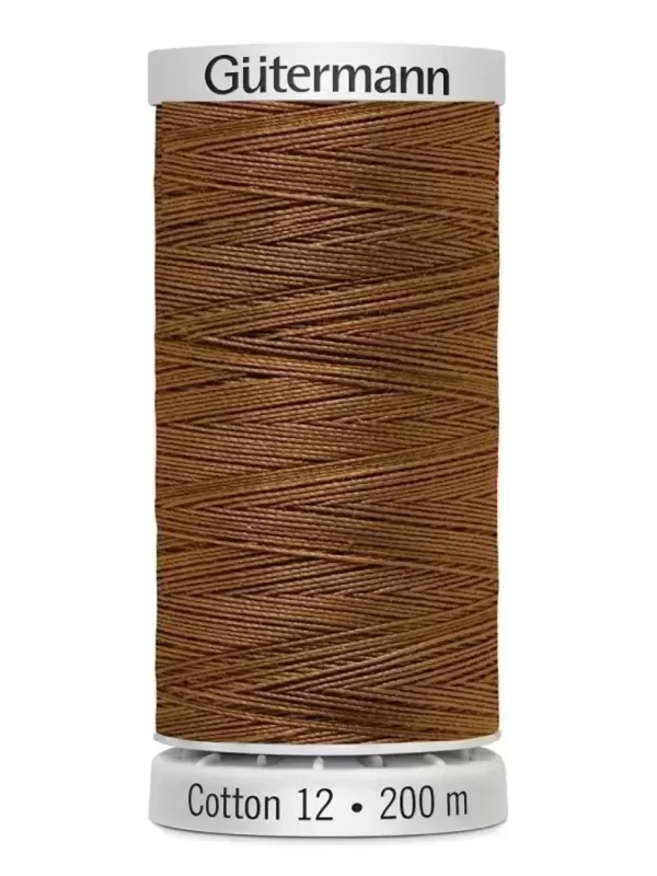 Fil Cotton 12 Gütermann 1056 Medium Tawny Tan - 200 mètres