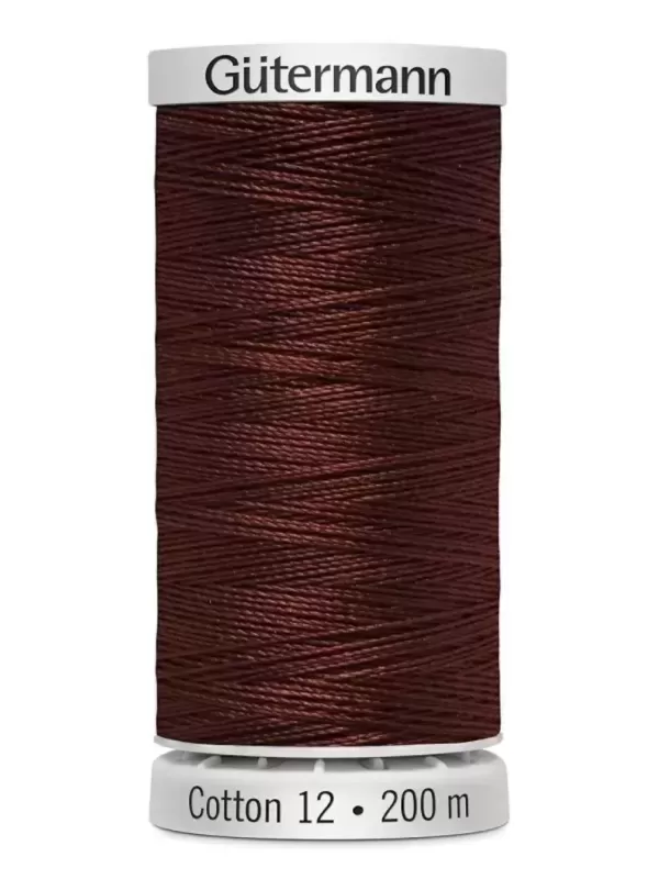 Fil Cotton 12 Gütermann 1058 Dark Tawny Tan - 200 mètres