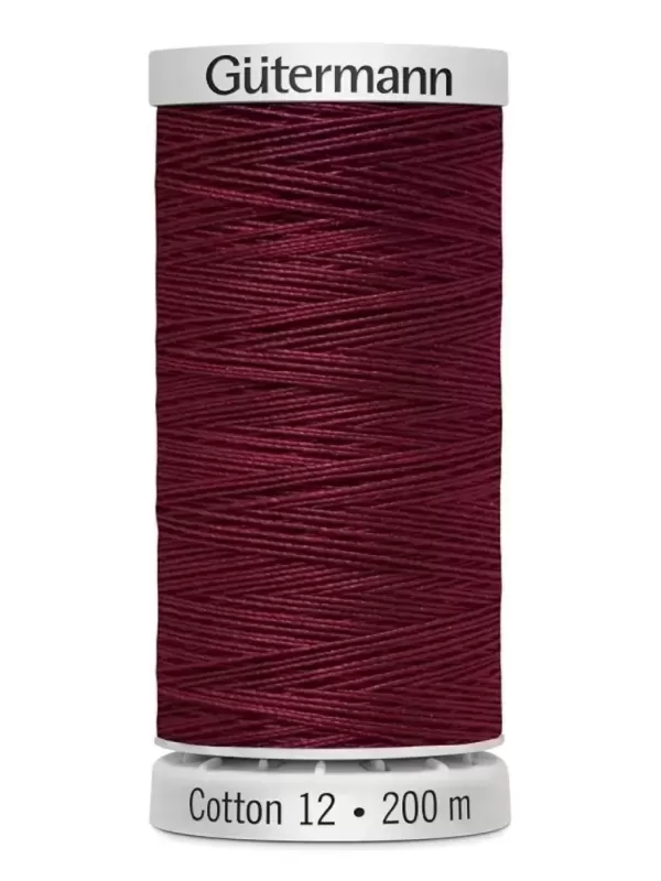 Fil Cotton 12 Gütermann 1169 Bayberry Red - 200 mètres