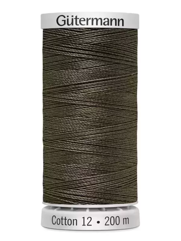 Fil Cotton 12 Gütermann 1180 Medium Taupe - 200 mètres