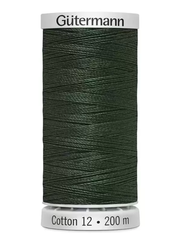 Fil Cotton 12 Gütermann 1232 Classic Green - 200 mètres