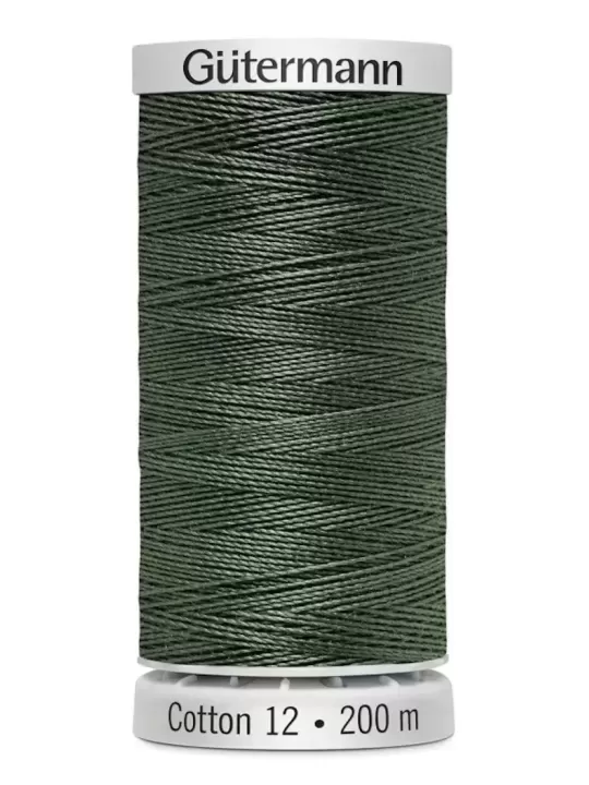 Fil Cotton 12 Gütermann 1287 French Green - 200 mètres