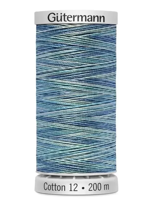 Fil Cotton 12 Gütermann 4014 Ocean Blue - 200 mètres