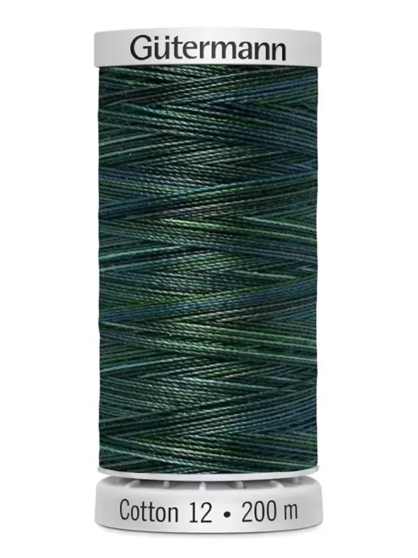 Fil Cotton 12 Gütermann 4021 Truly Teal - 200 mètres