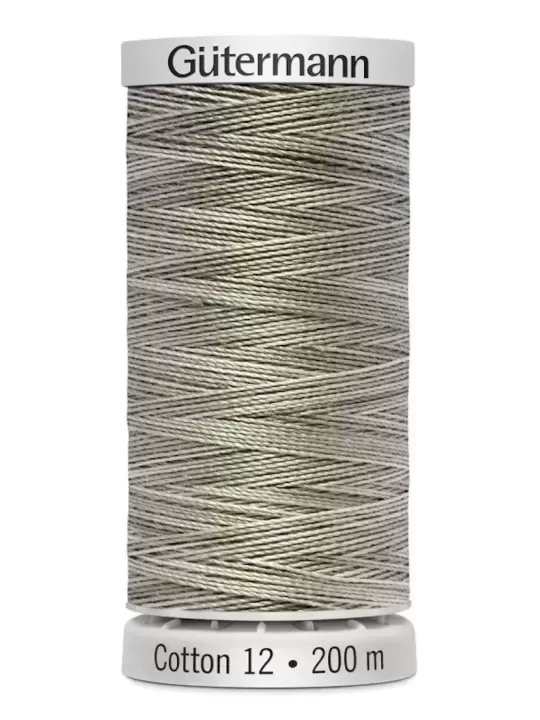 Fil Cotton 12 Gütermann 4027 Silver Slate - 200 mètres