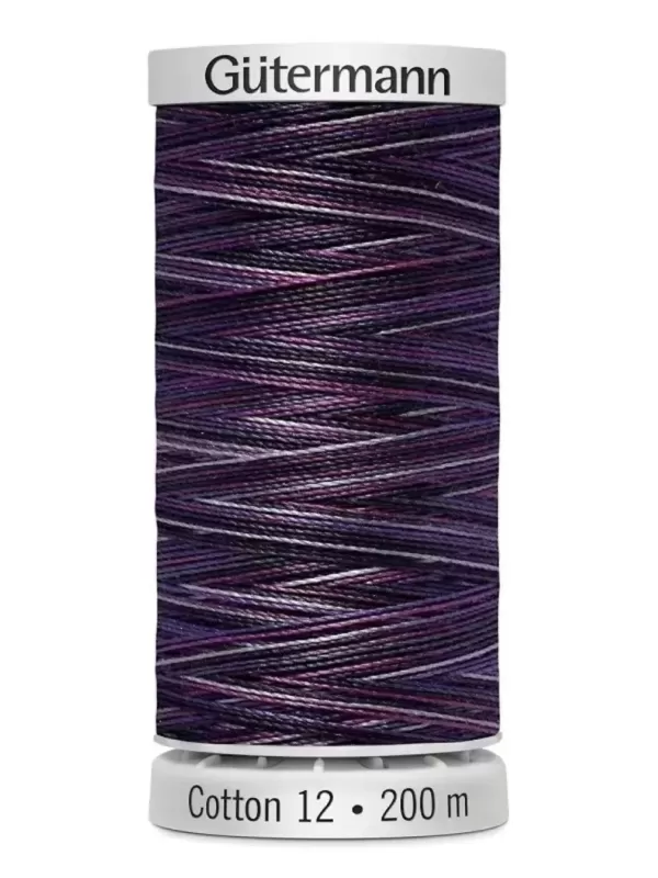 Fil Cotton 12 Gütermann 4033 Grape Wine - 200 mètres