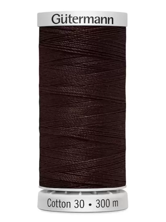 Fil Cotton 30 Gütermann 1130 Dark Brown - 300 mètres